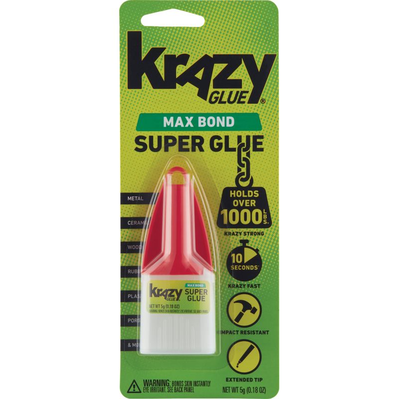 Krazy Glue Maximum Bond Super Glue 0.18 Oz.