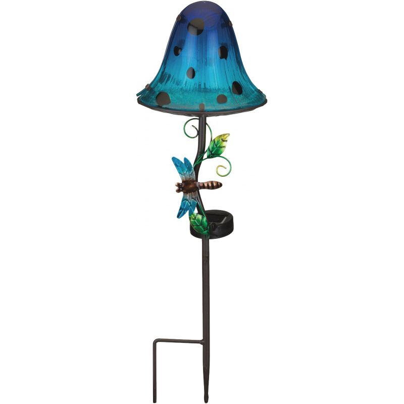 Regal Art &amp; Gift Mushroom Solar Stake Light Blue