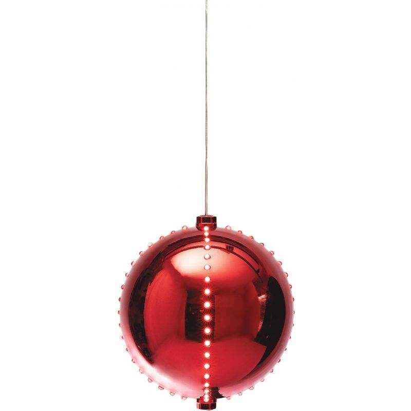 Alpine 7 In. LED Lighted Christmas Ornament Red