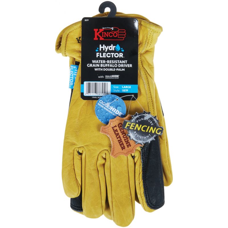 Kinco HydroFlector Work Gloves L, Golden
