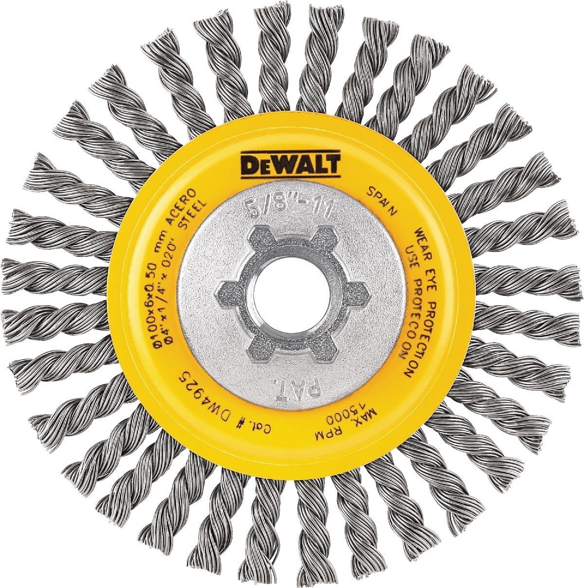 DEWALT 3 In. Crimped 0.014 In. Angle Grinder Wire Brush - Farmers