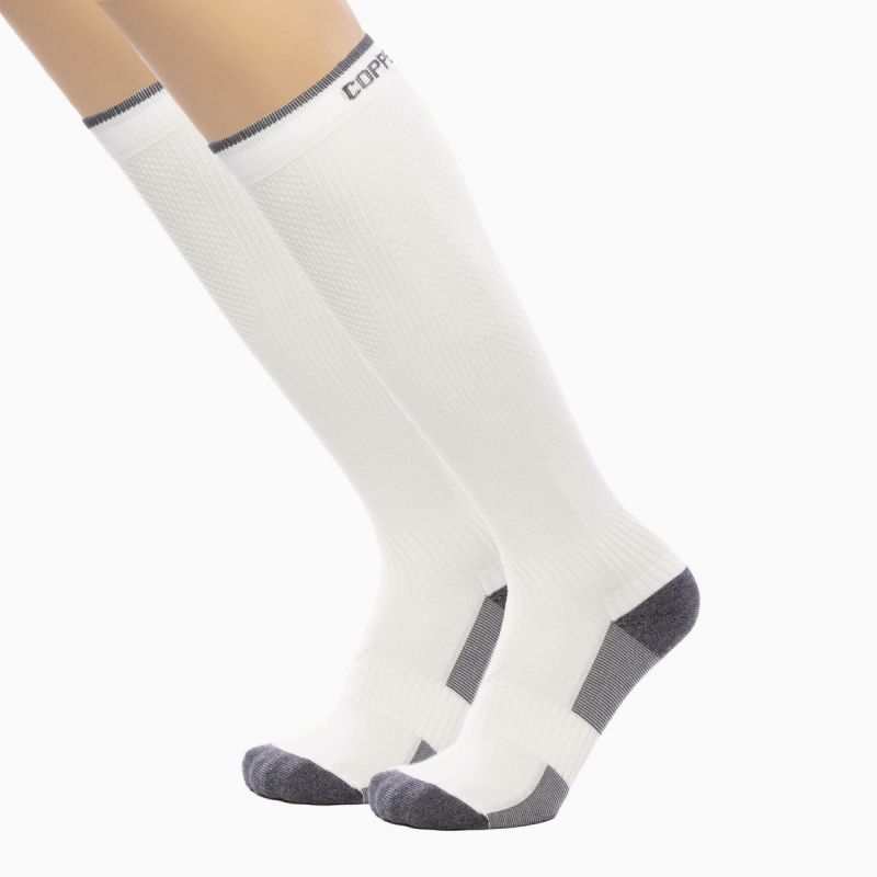 Copper Fit Compression Sock L/XL, White