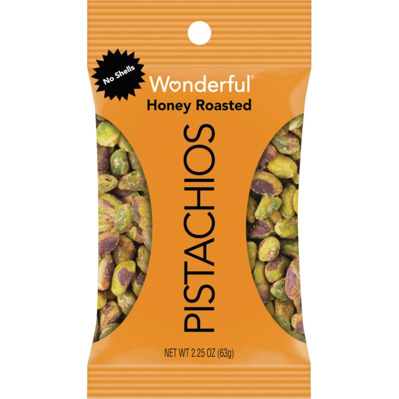 Wonderful Shelled Pistachios 2.25 Oz. (Pack of 8)