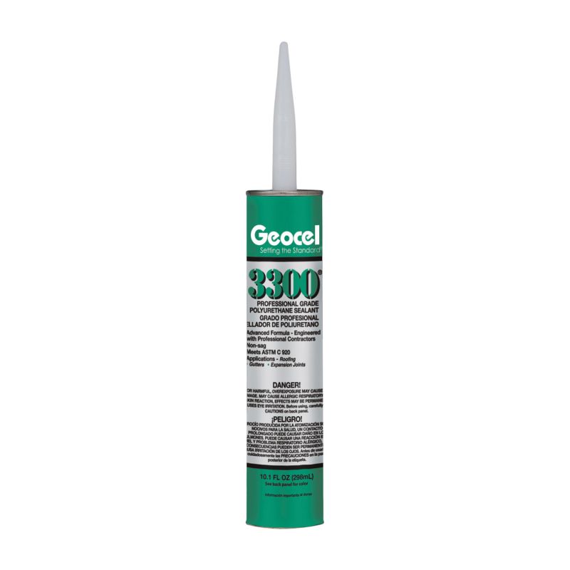 Geocel 3300 Series 68103 Polyurethane Sealant, Black, Liquid, 10.1 oz Cartridge Black