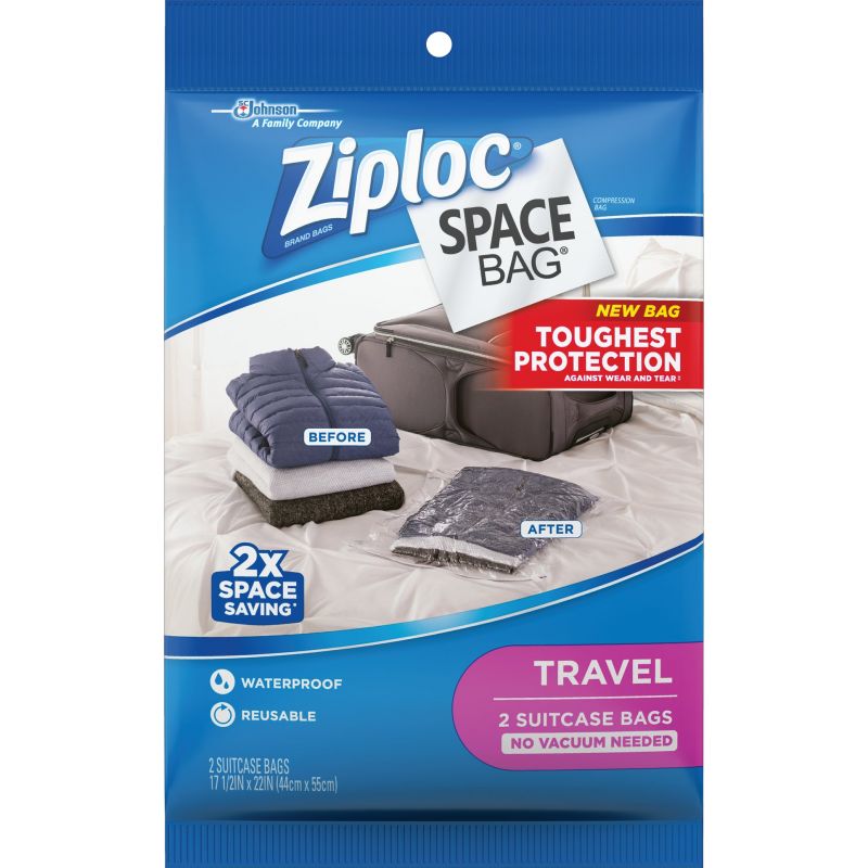 Ziploc Space Bag Travel Storage Bag Clear