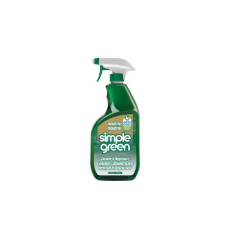 Simple Green 0610001219024 Industrial Cleaner and Degreaser, 24 oz Trigger Bottle, Liquid, Sassafras, Green Green