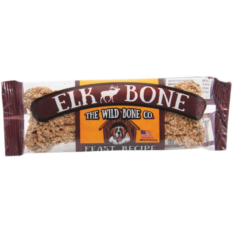 The Wild Bone Company Elk Bone Feast Dog Treat 1 Oz. (Pack of 24)