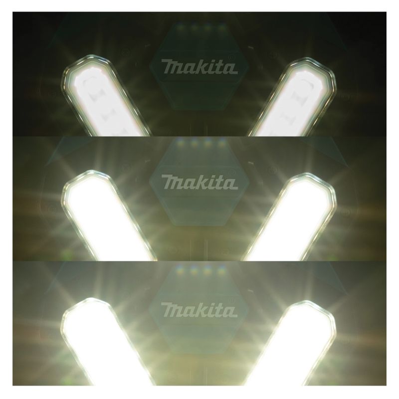 Makita LXT Series DML814 Cordless Tower Work/Multi‑Directional Light, 18 V, Lithium-Ion Battery, 12-Lamp, LED Lamp Teal
