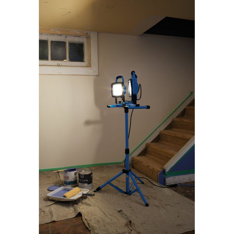 Channellock Twin Head Stand Up Work Light Blue