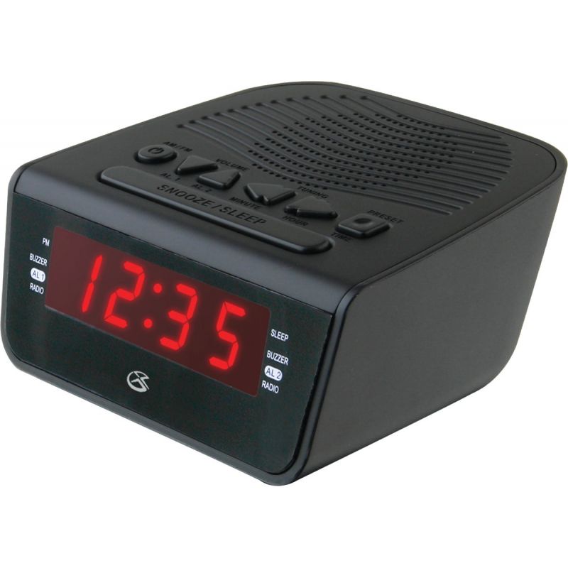 GPX Dual Memory Alarm Clock Radio