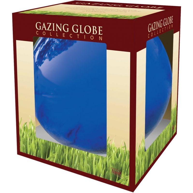 Alpine Gazing Globe Lawn Ornament Electric Blue