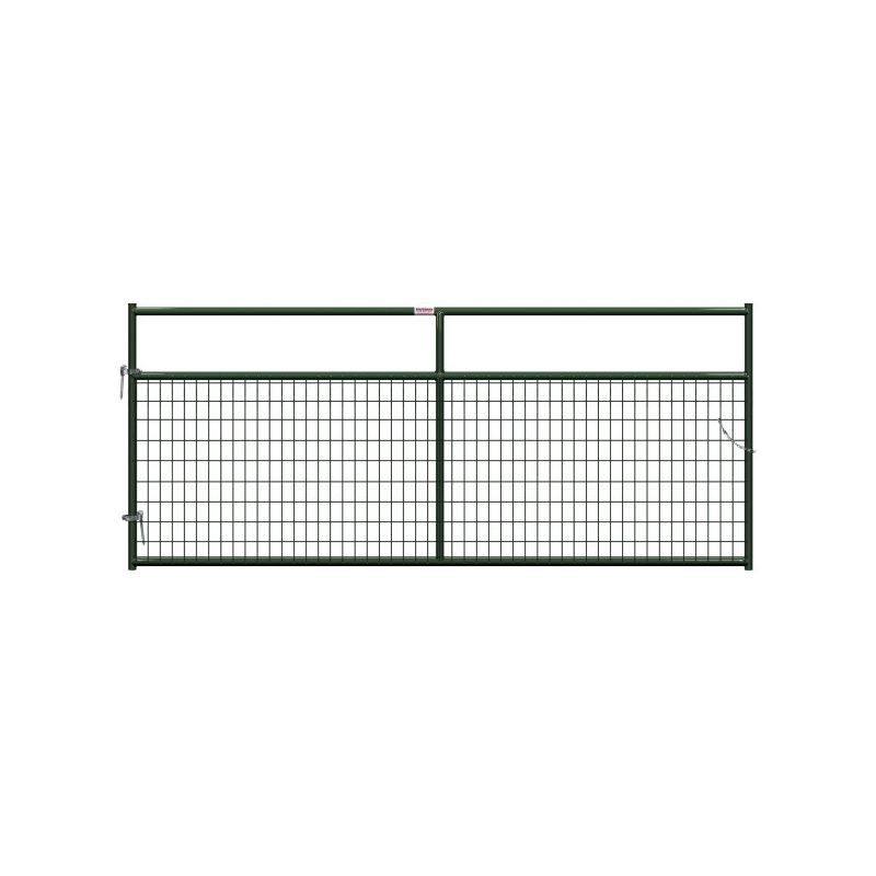 Behlen Country 40132102 Wire-Filled Gate, 120 in W Gate, 50 in H Gate, 6 ga Mesh Wire, 2 x 4 in Mesh, Green Green