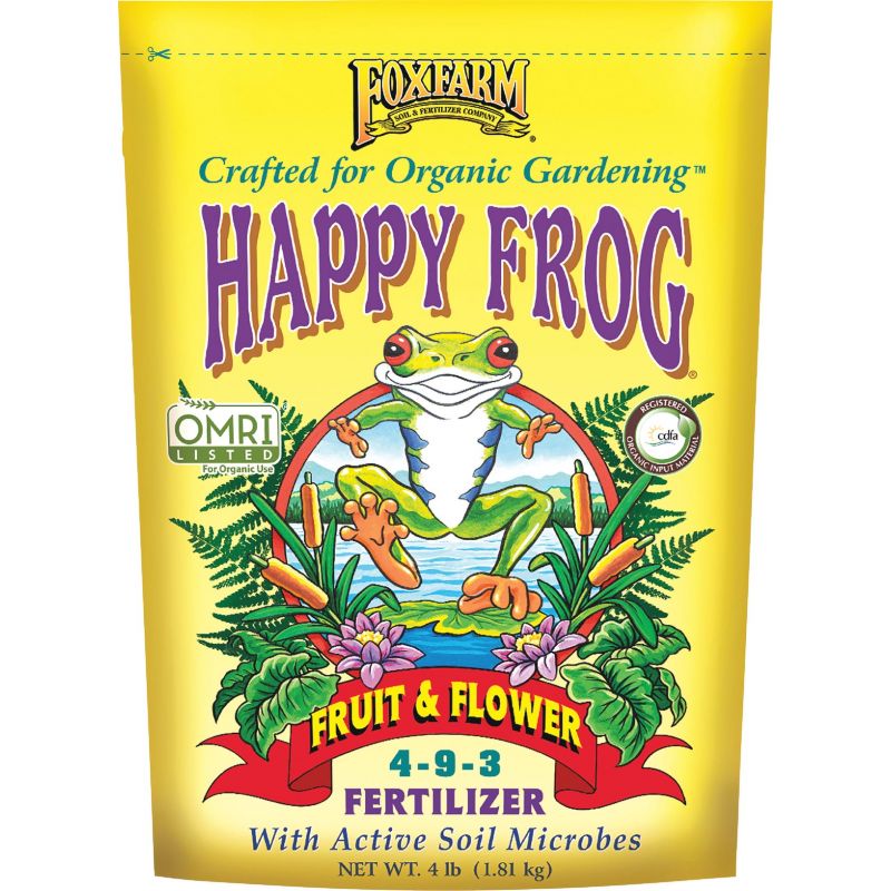 FoxFarm Happy Frog Organic Fruit &amp; Flower Dry Plant Food 4 Lb.