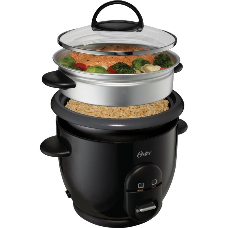 Oster DiamondForce Rice Cooker 6 Cup, Black