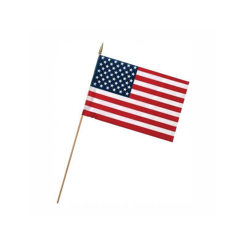 Valley Forge USE8D USA Stick Flag Display, Polycotton (Pack of 48)
