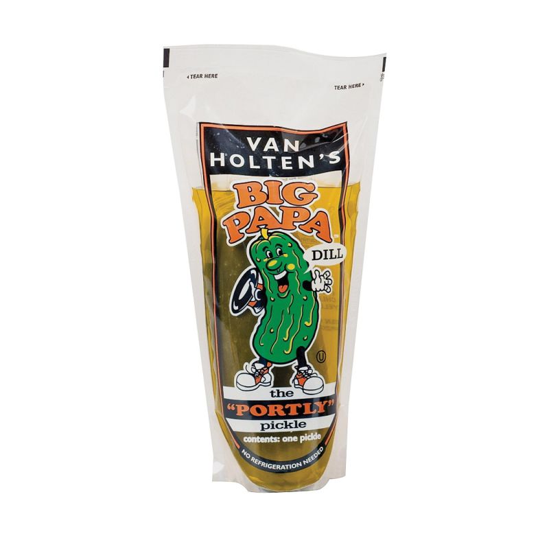 Van Holtens Big Papa Series DILL12 Jumbo Pickle, Hearty Dill Flavor, 13.2 oz Case
