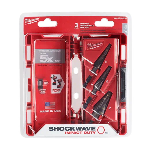 Milwaukee 48-89-4633 Red Helix Titanium Drill Bits 10 piece Set