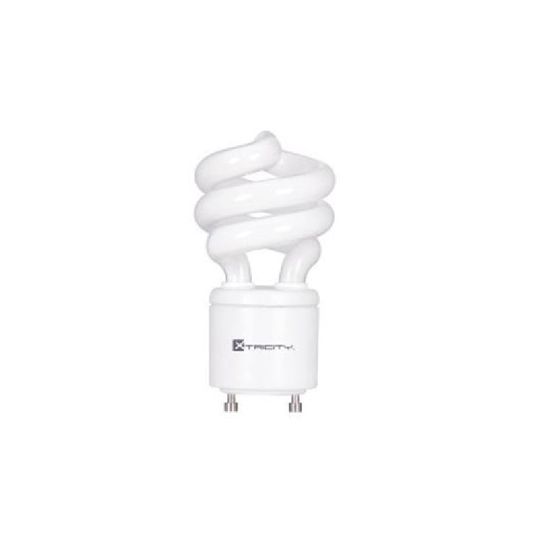 Xtricity 1-60107 Compact Fluorescent Bulb, 13 W, T2 Lamp, GU24 Lamp Base, 900 Lumens, 2700 K Color Temp