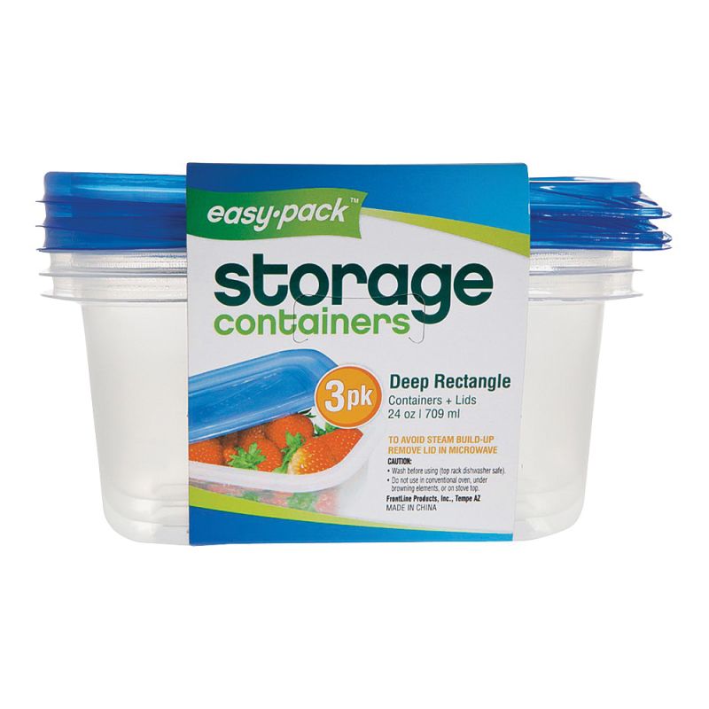 Easy Pack 8065 Storage Container, 24 oz Capacity, Plastic 24 Oz
