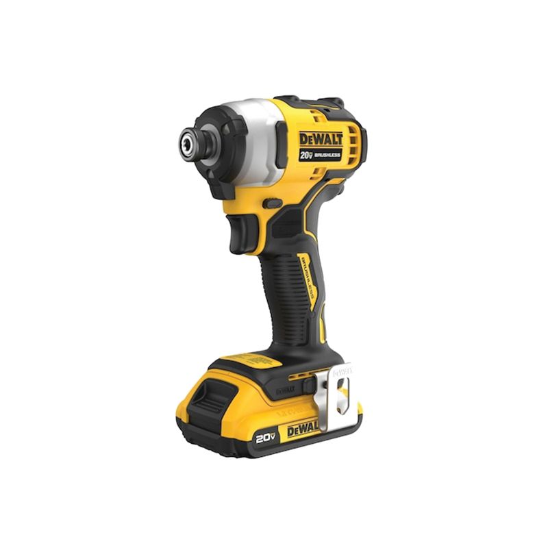 DeWALT ATOMIC DCF809D1 Cordless Compact Impact Driver Kit, Battery Included, 20 V, 2 Ah, 1/4 in Drive, 3200 ipm