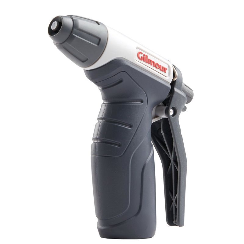 Gilmour Mfg 821022-1001 Adjustable Rear Trigger Spray Nozzle, Poly, Gray/White Gray/White
