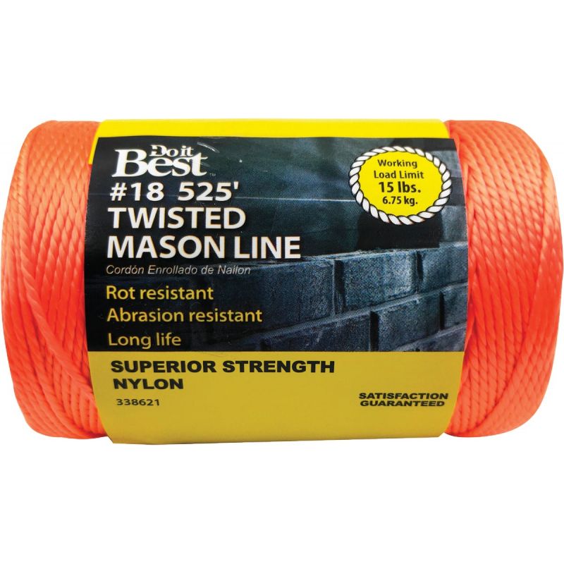 Do it Best Nylon Mason Line Fluorescent Orange