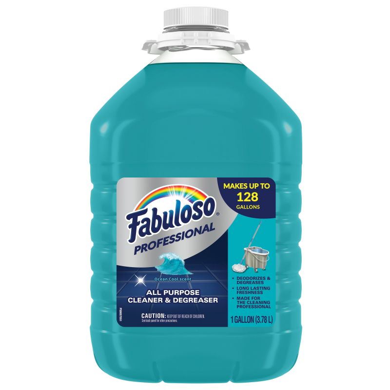 Fabuloso 04373 All-Purpose Cleaner, 1 gal Bottle, Liquid, Ocean Cool, Blue Blue