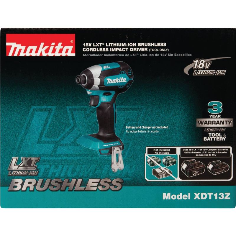 Makita 18V Brushless Hex Cordless Impact Driver 1/4 In.