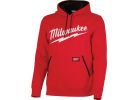 Milwaukee Midweight Hoodie Sweatshirt XL, Red, Hooded Pullover