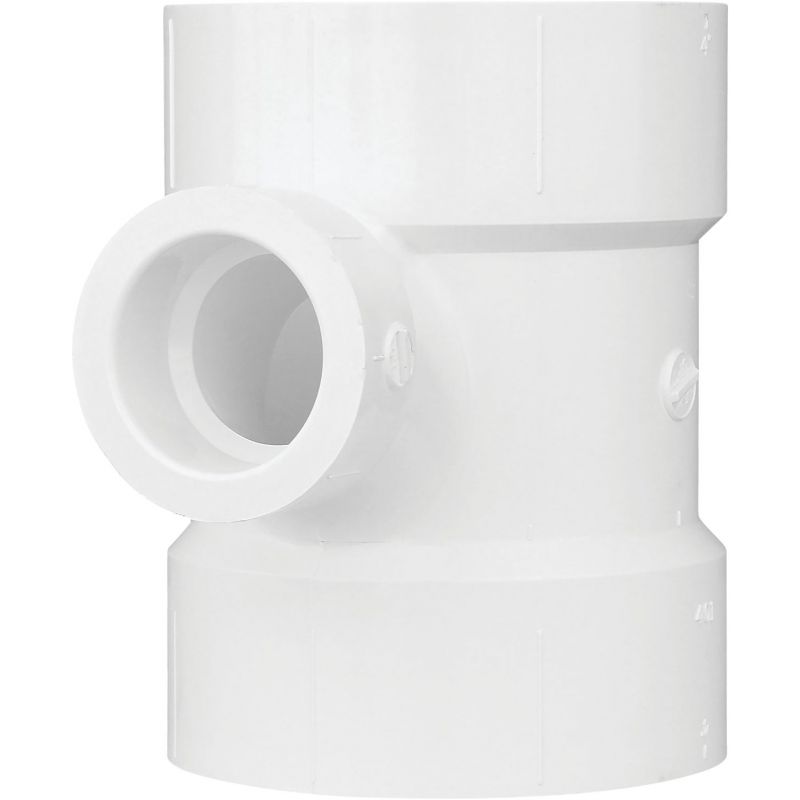 Charlotte Pipe PVC Reducing Sanitary Tee 4&quot; X 1-1/2&quot;