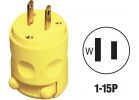 Leviton Residential Grade Cord Plug Yellow, 15
