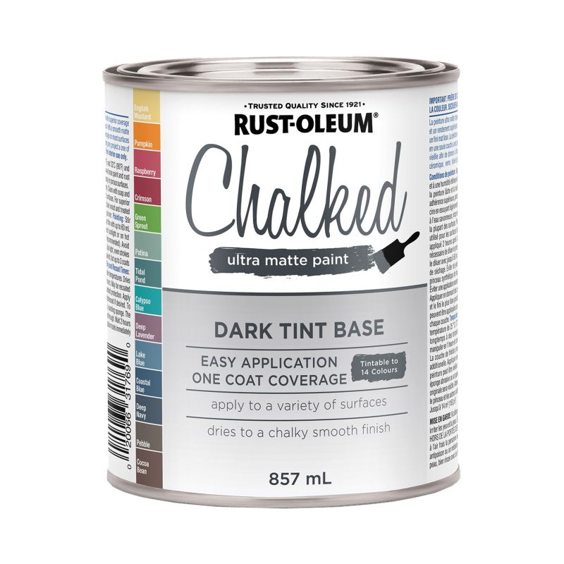 Rust-Oleum 299386 Chalk Paint, Ultra Matte, Dark, 30 oz Dark