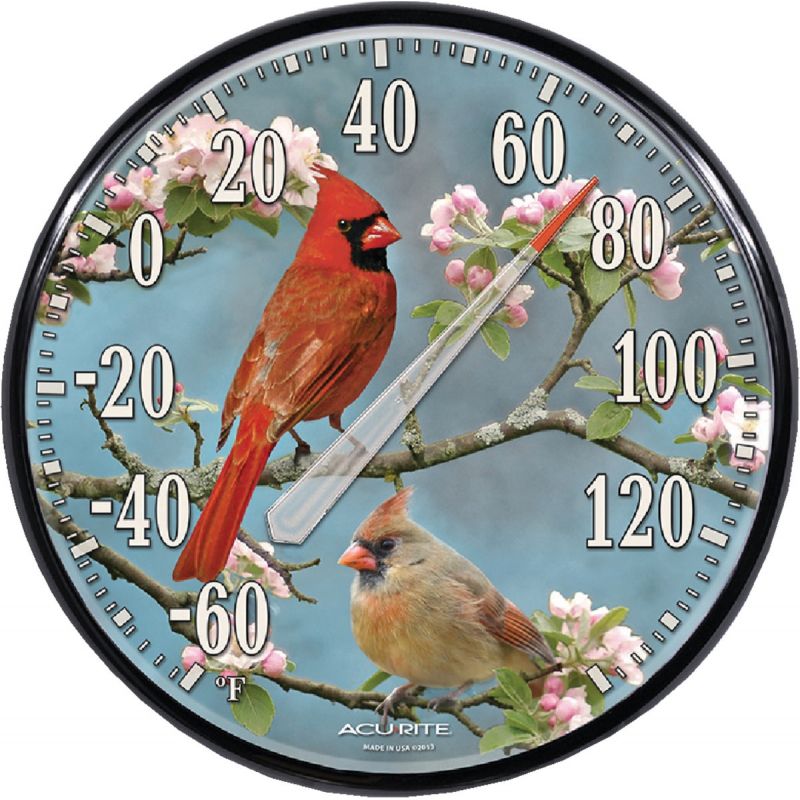 Acu-Rite Cardinal Outdoor Wall Thermometer Blue, White Numbers