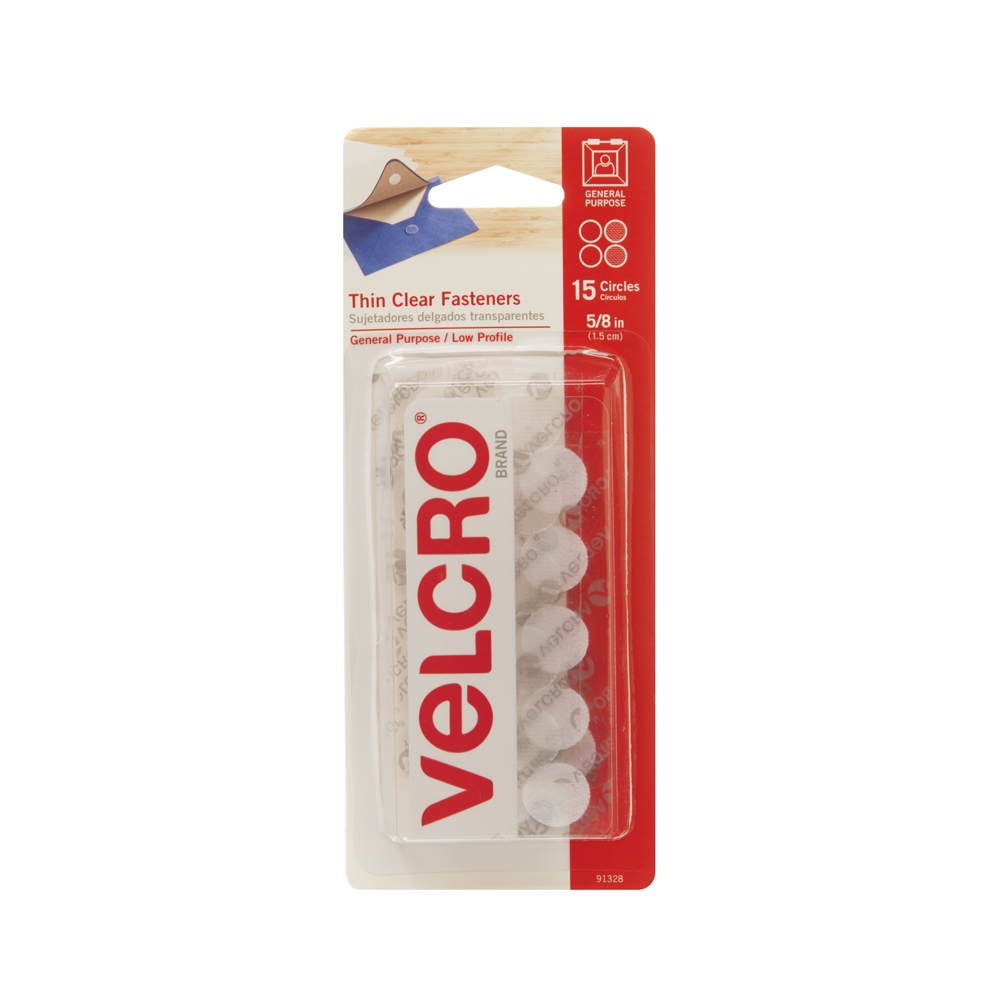 VELCRO Brand Tape (91325) Industrial Indoor/Outdoor Hook & Loop Combo  Packs, 3/4 x 15', Clear (1 Per Case) for Home & Office: Adhesive Hook And  Loop Strips: : Industrial & Scientific