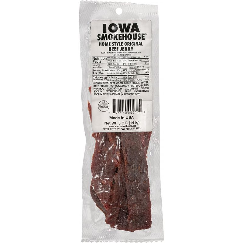 Iowa Smokehouse Beef Jerky (Pack of 12)