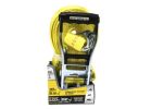 SmartStrap 167 Tie-Down, 2 in W, 30 ft L, Polyethylene, Yellow, 3333 lb, J-Hook End Fitting, Steel End Fitting Yellow