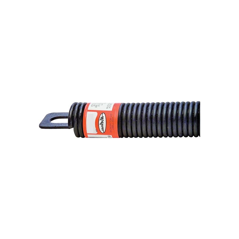 Holmes Spring Manufacturing P732C Extension Spring, 1-5/16 in OD, 32 in OAL, Steel, Plug End, 90 to 150 lb Black