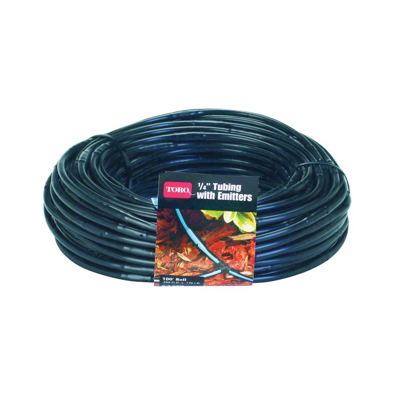 Toro 53640 Drip Tubing, Polyethylene, Black, For: Blue Strip Drip 1/4 in Fittings Black