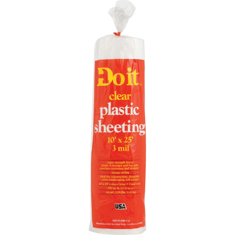 Do it Plastic Sheeting 10 Ft. X 25 Ft., Clear
