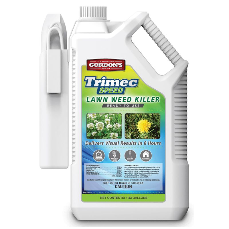 Trimec SPEED 8851072 Concentrated Lawn Weed Killer, Liquid, 1.33 gal Jug Milky White