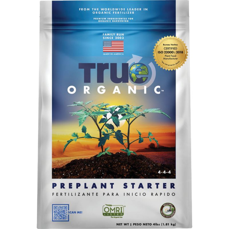 True Organic Preplant Starter Dry Plant Food 4 Lb.