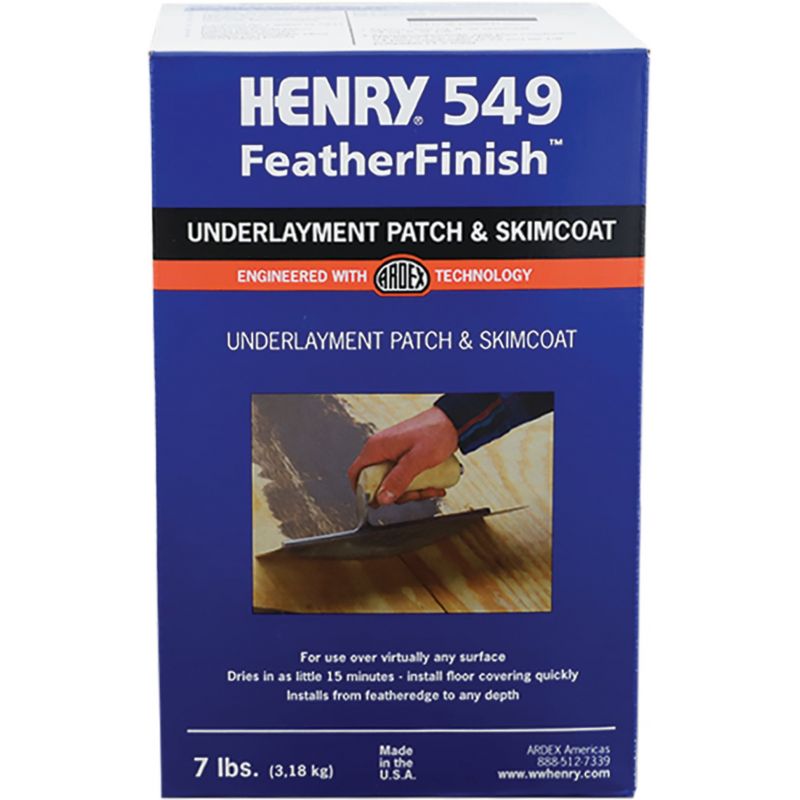 Henry 549 FeatherFinish Underlayment Patch &amp; Skimcoat Gray, 7 Lb.