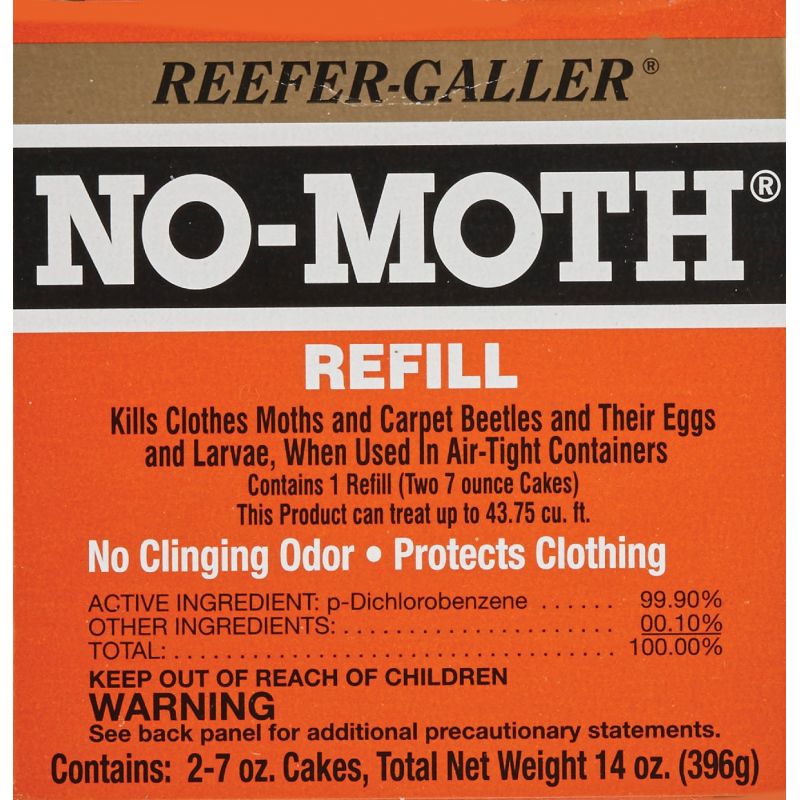 Reefer-Galler No-Moth Moth Killer Refill (2) 7 Oz. Cakes