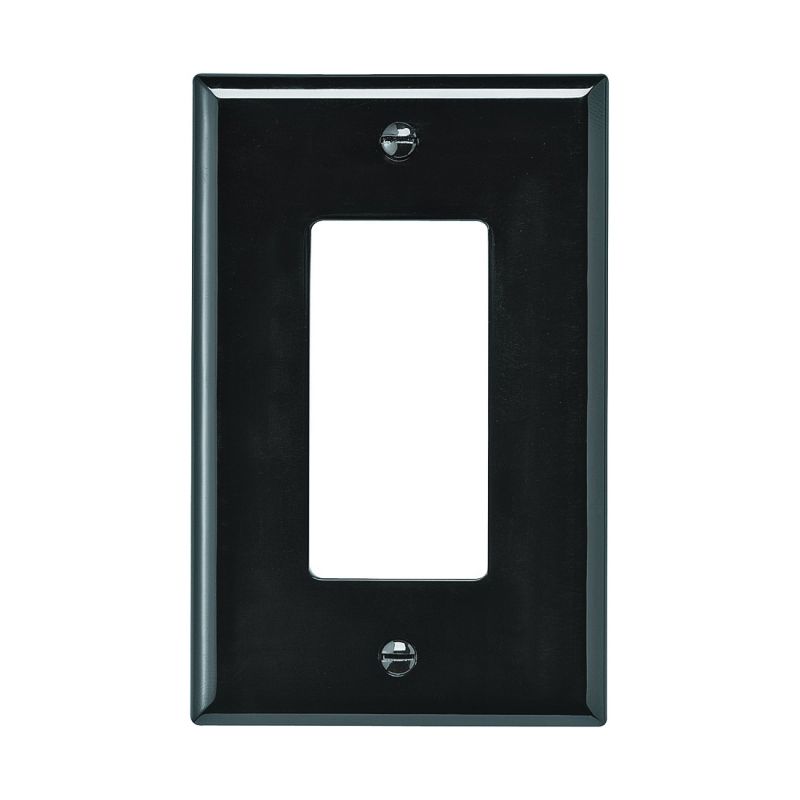 Eaton Wiring Devices PJ26B Wallplate, 4.87 in L, 3.12 in W, 1 -Gang, Polycarbonate, Brown, High-Gloss Brown