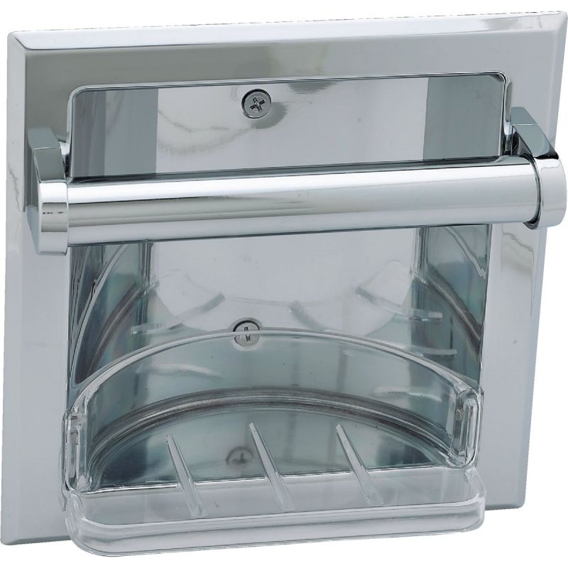 Home Impressions Vista Recessed Soap Dish and Toilet Paper Holder Transitional