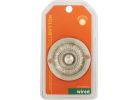 IQ America Medallion Design Lighted Doorbell Push-Button Brushed Nickel