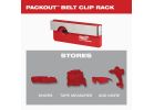 Milwaukee PACKOUT Belt Clip Rack Red