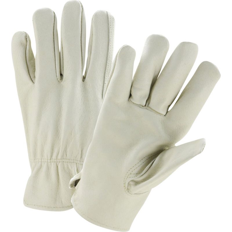 West Chester Protective Gear Grain Pigskin Leather Work Glove XL, White