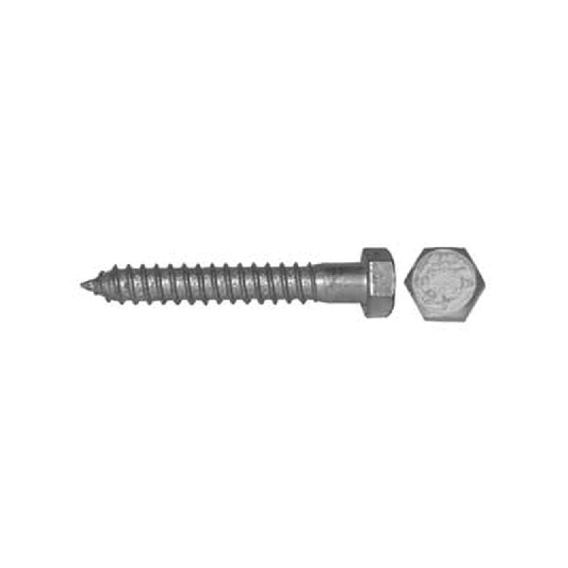 Reliable HLHDG Series HLHDG142CT Partial Thread Bolt, 1/4-10 Thread, 2 in OAL, A Grade, Galvanized Steel