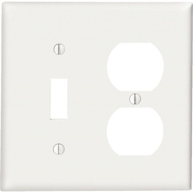 Leviton Commercial Grade Combination Wall Plate White